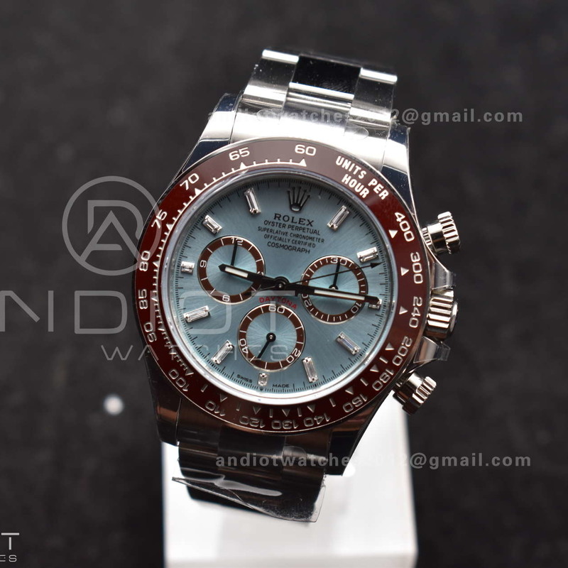 Daytona 126506 904L SS VSF 1:1 Best Edition Ice Blue Dial Sticks Markers on 904L SS Bracelet Super Clone Asian DD4131